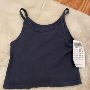 Brandy Melville blue crop top , brand new